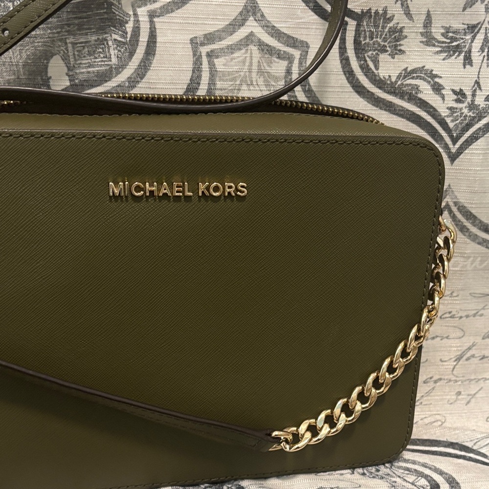 Michael Kors Sage Green Crossbody Bag